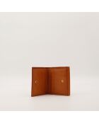 Portafoglio in macadam marrone - Ottime condizioni - 10x11x2cm