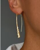 Boucles d'oreilles en argent 925 plaqué or jaune 18 carats