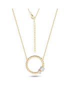 Halskette aus 2-farbig vergoldetem 925er Silber (Silber und 18 Karat Gold)