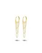 Boucles d'oreilles en argent 925 jaune
