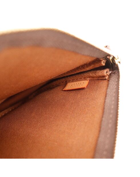 Pochette Accessoire marron - Très bon état général - 22x13x3cm
