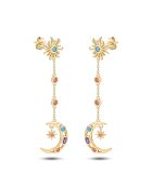 Boucles d'oreilles en argent 925 plaqué or jaune 18 carats