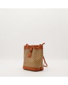 Beige Macadam Mini Bucket Bag - Zeer goede staat - 18x20cm
