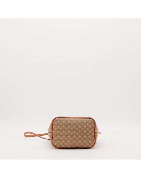 Beige Macadam Mini Bucket Bag - Zeer goede staat - 18x20cm