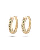 Boucles d'oreilles en argent 925 plaqué or jaune 18 carats