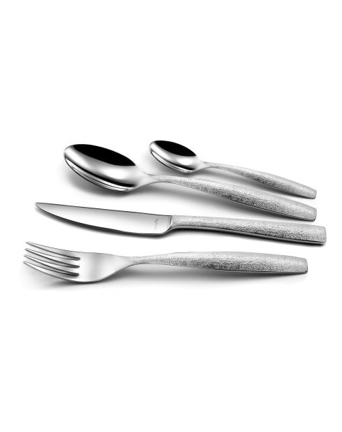 Set posate Wallis Icy in argento - 24 pezzi