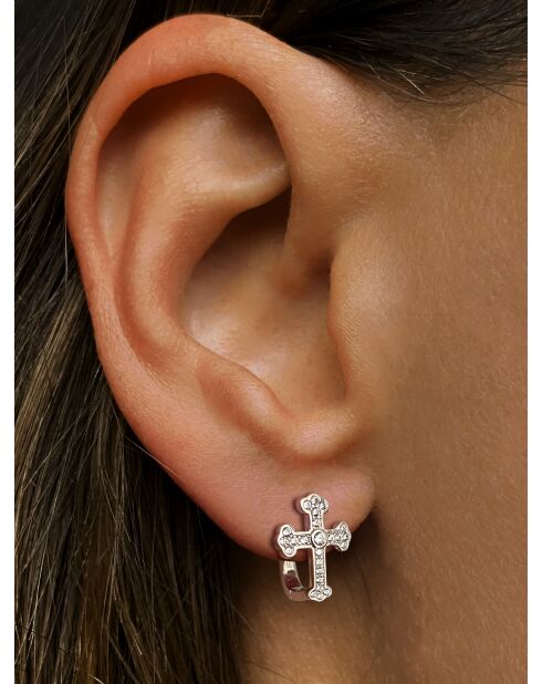 Boucles d'oreilles en argent 925 plaqué argent anti-ternissement
