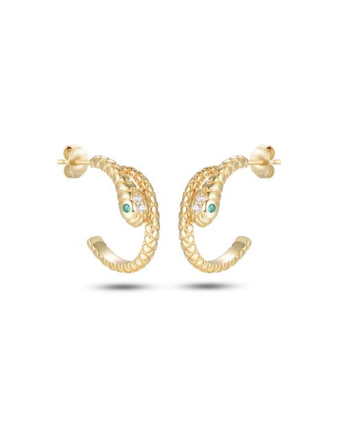 Boucles d'oreilles en argent 925 plaqué or 18 carats
