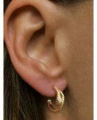 Boucles d'oreilles en argent 925 plaqué or 18 carats