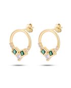 Boucles d'oreilles en argent 925 plaqué or jaune 18 carats