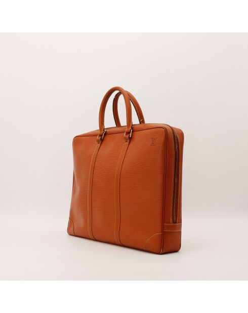 Porte-Documents Voyage Epi marron - Bon état général - 41x30x8cm