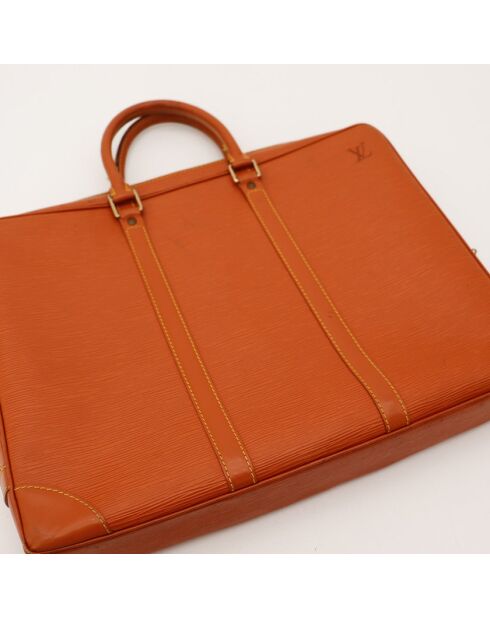 Porte-Documents Voyage Epi marron - Bon état général - 41x30x8cm