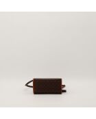 Braune Macadam Mini-Tragetasche - Sehr guter Zustand - 16x13x8cm