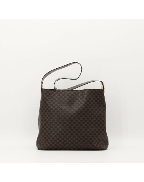 Bruine Macadam Hobo tas - Zeer goede staat - 39x33x13cm
