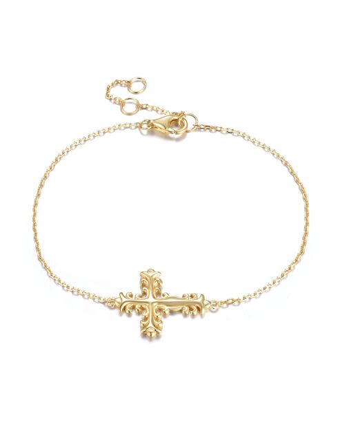 18k geelvergulde 925 zilveren armband