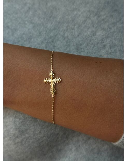 18k geelvergulde 925 zilveren armband