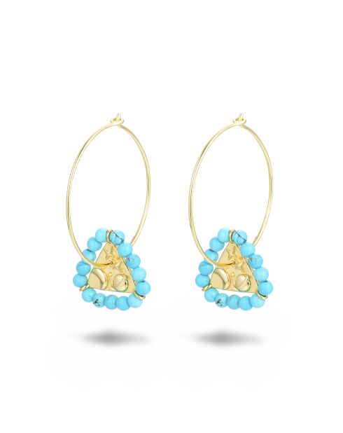 Boucles d'oreilles en argent 925 plaqué jaune