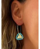 Boucles d'oreilles en argent 925 plaqué jaune