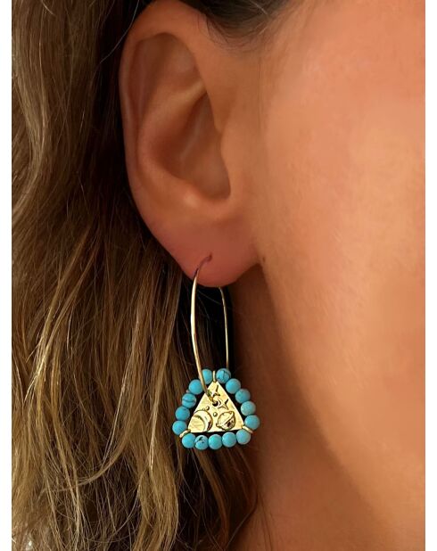 Boucles d'oreilles en argent 925 plaqué jaune