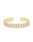 18k geelvergulde 925 zilveren armband