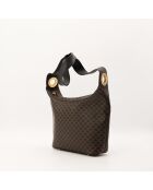 Sac Hobo Macadam marron/noir - Très bon état général - 24x25x9.5cm