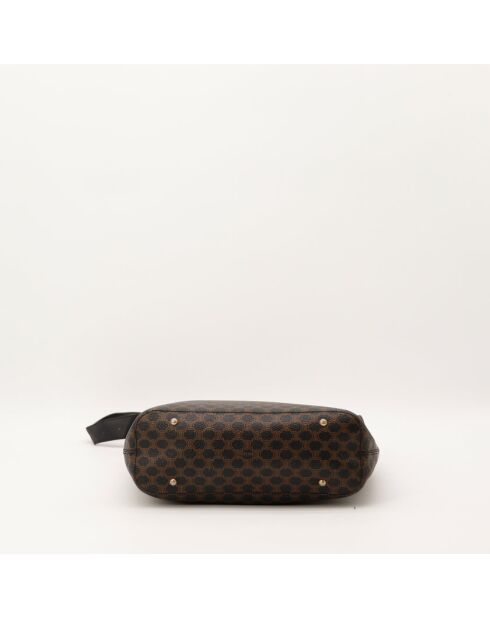 Sac Hobo Macadam marron/noir - Très bon état général - 24x25x9.5cm