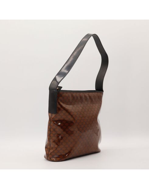 Bruine Macadam Hobo tas - Zeer goede staat - 28x27x9cm