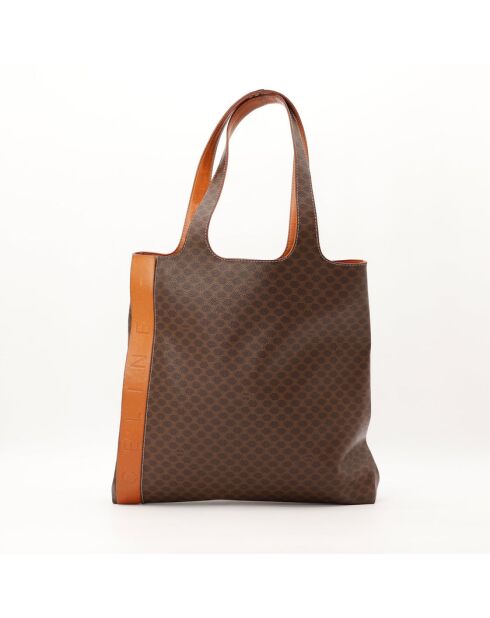 Borsa in macadam marrone - Ottime condizioni - 32x39x10cm