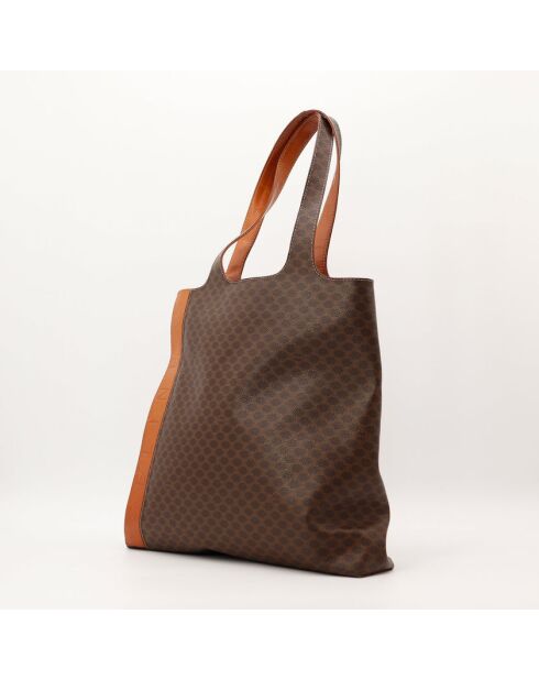 Borsa in macadam marrone - Ottime condizioni - 32x39x10cm