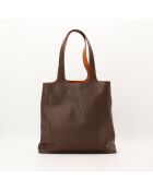 Borsa in macadam marrone - Ottime condizioni - 32x39x10cm