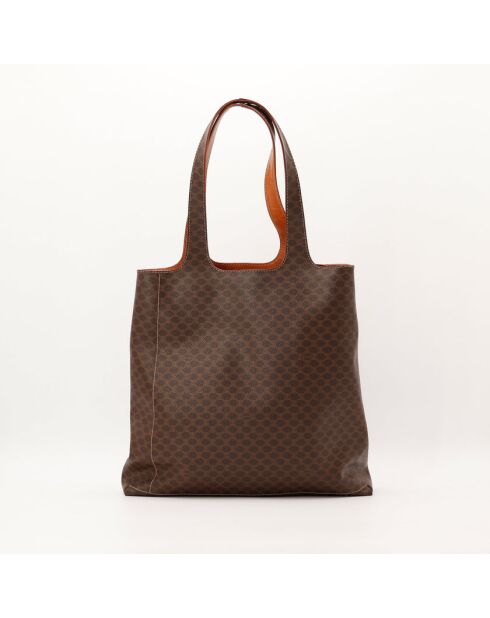 Borsa in macadam marrone - Ottime condizioni - 32x39x10cm