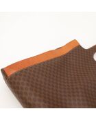 Borsa in macadam marrone - Ottime condizioni - 32x39x10cm