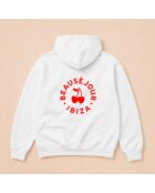 Hoodie en coton Ibiza Cercle blanc
