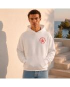 Hoodie en coton Ibiza Cercle blanc