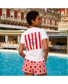 T-shirt Biarritz club in cotone bianco