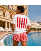 T-shirt Biarritz club in cotone bianco