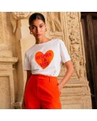 Respira la weißes Baumwoll-T-Shirt