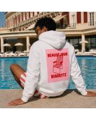 Hoodie en coton Biarritz blanc