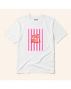 T-shirt en coton Ciao Bella blanc