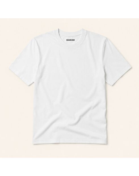 Weißes Eiffelturm-Baumwoll-T-Shirt