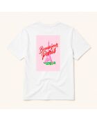 Weißes Eiffelturm-Baumwoll-T-Shirt