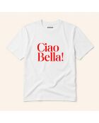 Ciao Bella weißes Baumwoll-T-Shirt