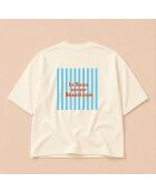 Boxy T-shirt van crèmekleurig katoen Le Soleil