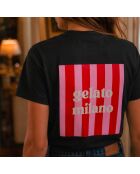 Gelato Milano schwarzes Baumwoll-T-Shirt