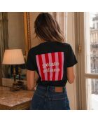 Gelato Milano schwarzes Baumwoll-T-Shirt