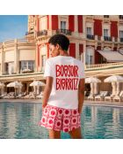 T-shirt Bonsoir Biarritz in cotone bianco