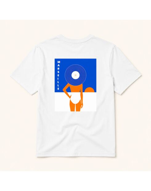 Baumwoll-T-Shirt Chapeau Marseille weiß