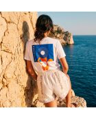 Baumwoll-T-Shirt Chapeau Marseille weiß