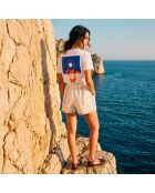 Baumwoll-T-Shirt Chapeau Marseille weiß