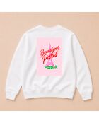 Sweatshirt en coton Tour Eiffel blanc